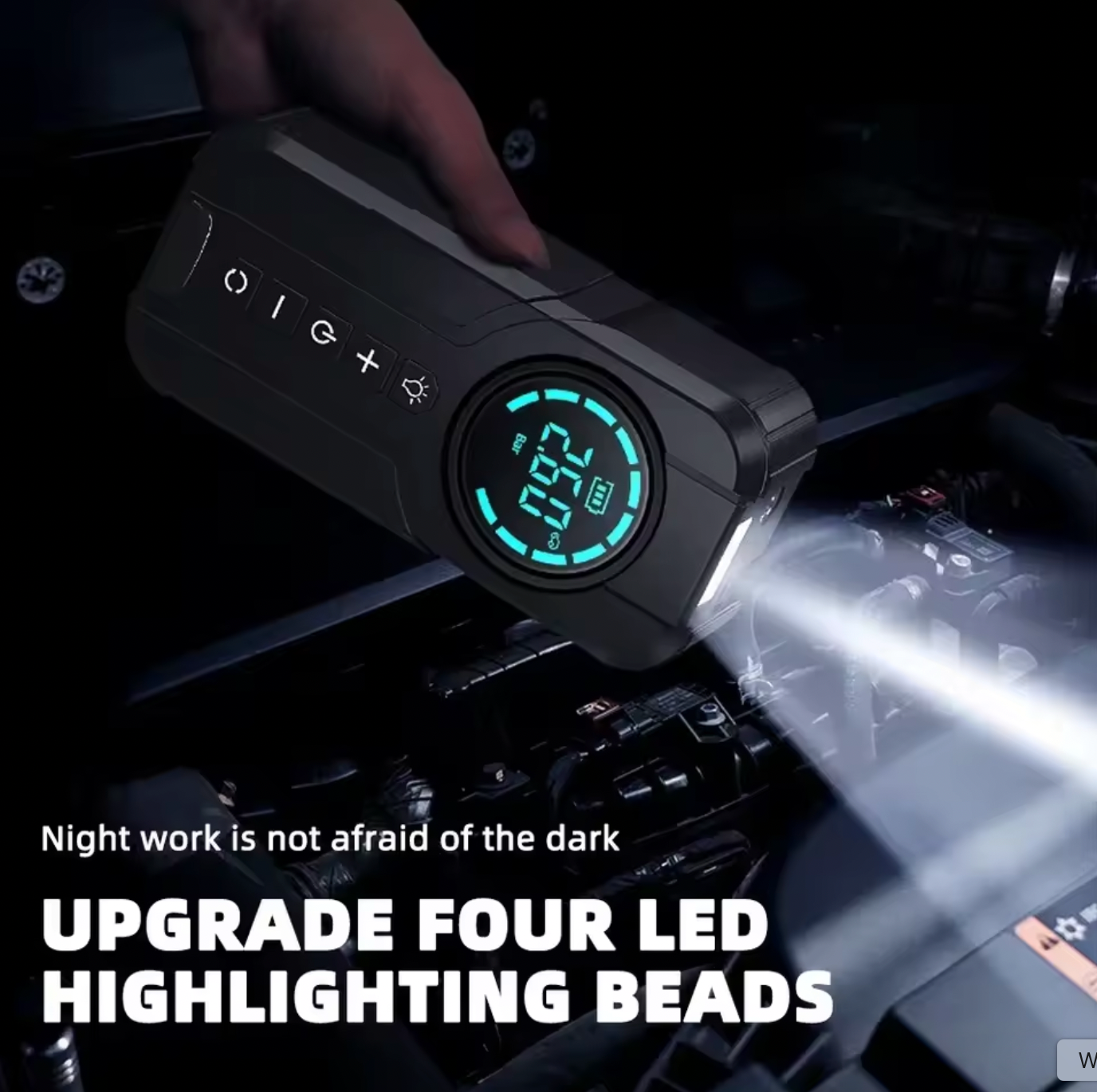 Démarreur de démarrage portable avec pompe à air Pro 4 en 1