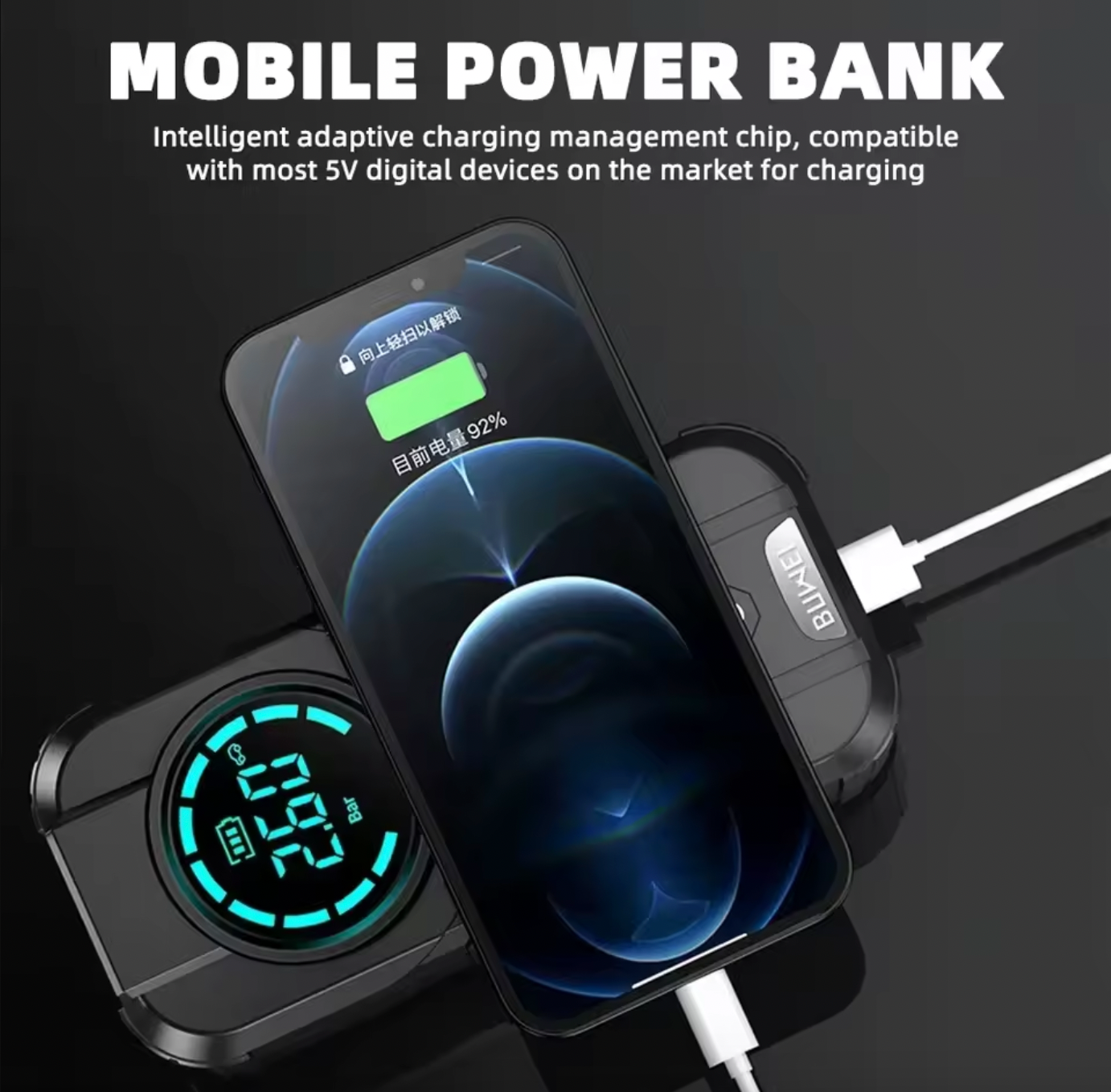 Démarreur de démarrage portable avec pompe à air Pro 4 en 1